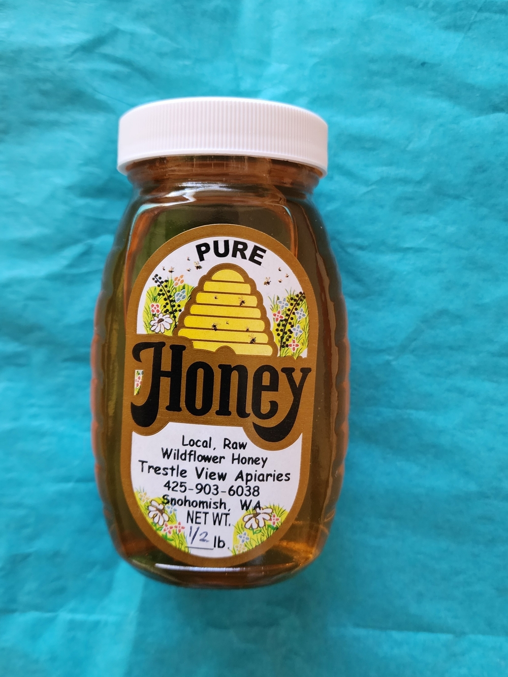Raw Wildflower Honey • ½ lb • Cute Gift Size 🍯
